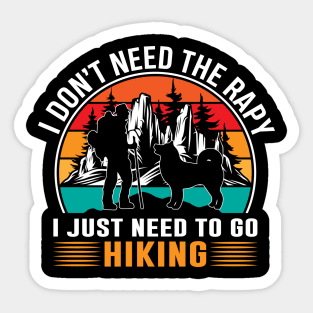 Hiking T - Shirt Design Sticker